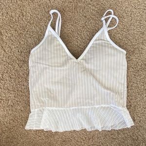 Kortni Jeane Scoop Top in White Lace